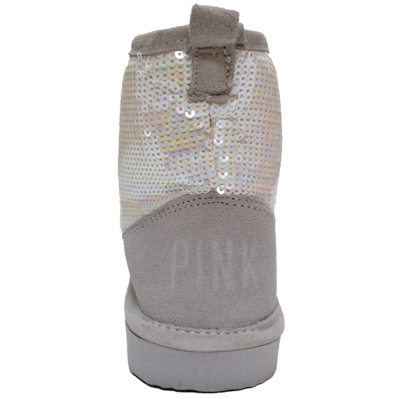 VS Love PINK Mukluk Bootie furlined Boots Slippers - Picture 4 of 4